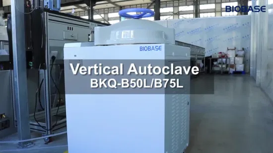 Autoclave vertical do vácuo do pulso da classe B do esterilizador industrial do fluxo do laboratório da autoclave de Biobase